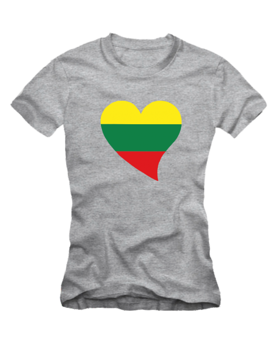 Lietuva trispalvė širdis